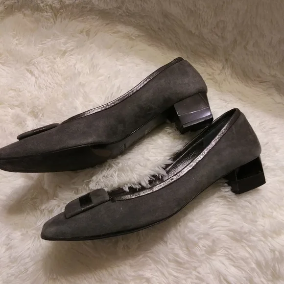 Amalfi Gray Suede Shoes - Picture 6 of 9